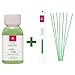 CRISTALINAS. Recambio 100ml + Varillas Ratan. Recambio para difusor de Varillas. Liquido para Rellenar tu ambientador Mikado y 7 Varillas de Ratan (Dama de Noche)
