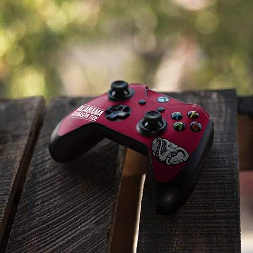 Skinit Decal Gaming Skin Compatible with Xbox One Elite Controller - Officially Licensed College Alabama Crimson Tide Design
