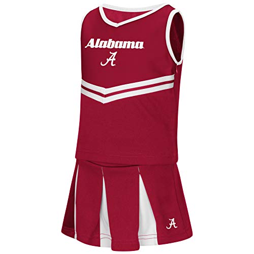 Colosseum NCAA Toddler-Girls Team Cheer Set-Alabama Crimson Tide-2T