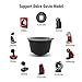 BRBHOM Colorful Dol*e Gu*to Refillable Capsules Pods,6 Refillable Coffee Capsule Reusable Coffee Filter Compatiable with Dol*e G*sto(6 Pcs colorful）