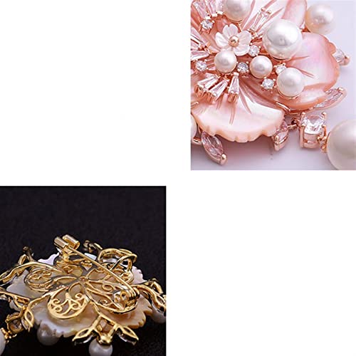 Accessoires de bijoux pour femmes broche assortie fleur perle