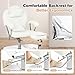 HolaiNail Pedicure Chair No Plumbing with Stool & Foot Bath, 360°Swivel Hydraulic Reclining Pedicure Station with Footrest & Ergonomic Headrest for Nail Tech, Spa, Salon (White)