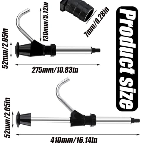 Image of QPINGH Modern Aluminum & Plastic Caravan Sink Hand Pump, Double Action Manual Water Pump for Camping Trailer, Motorhome, Work Vehicles, Black Silver