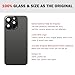 UooFide Rear Back Glass Replacement Cover Compatible with iPhone 15 Pro Max 6.7-Inches All Carriers +Pre-Installed Plate +Wireless Charging Coil Flex Cable +Flashlight +Microphone +Camera Frame(Black)