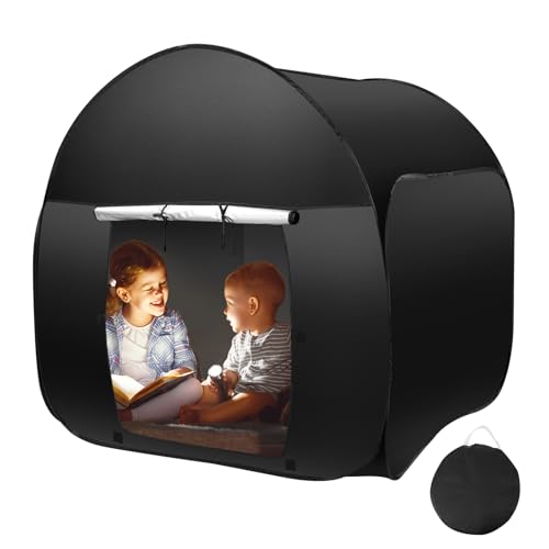 Sensory Tent for Autism Girls and Boys Blackout, 47In*47In*47In Autistic Tents, Calm Corner Den for Girls and Boys to Play and Relax