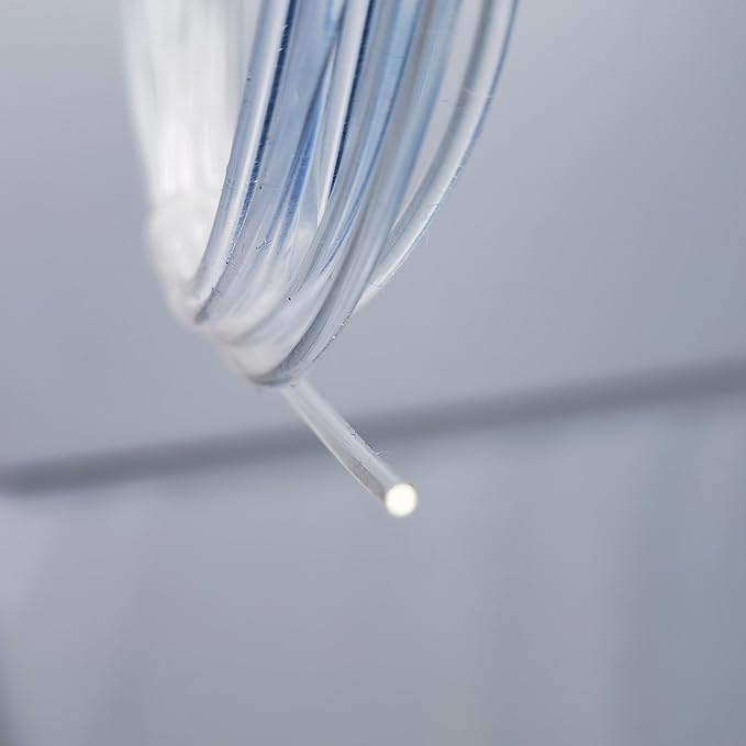 DMDZ HEYDAY 1Pcs PMMA Side-Light Optical Fiber Cable 1.5mm(0.06in) *3.5M(11.48ft) for LED Light Guide in Home, Hotel.