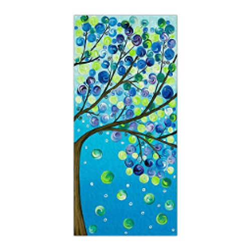 Impression sur toile abstraite arbre de la chance décoration murale - 4