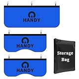 HANDY Magnetic Fender Covers, 3-Pack with Storage Bag - Thick Padding, 10 Strong Magnets & Hooks for Secure Fit - Universal for Classic Cars, Sedans, Trucks and SUVs