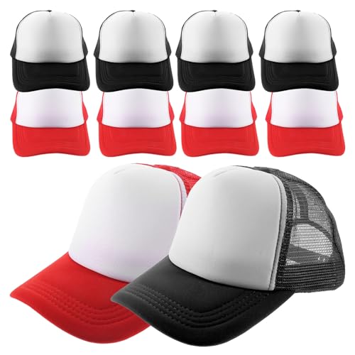 Casquette baseball maille respirante et légère lot mixte de 10