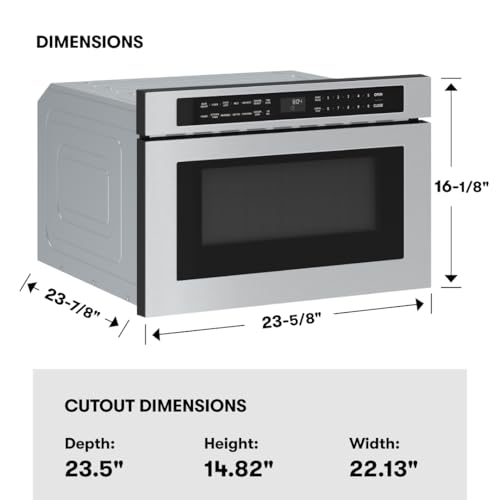 24-inch-Built-In-Drawer-Microwave-Oven-Under-Cabinet-Under-Counter-Pull-Out-Microwave-Drawer-12-cu-ft 24 inch Built In Drawer Microwave Oven Under Cabinet Under Counter Pull Out Microwave Drawer 12 cu ft