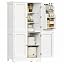 6 Door Shelves White