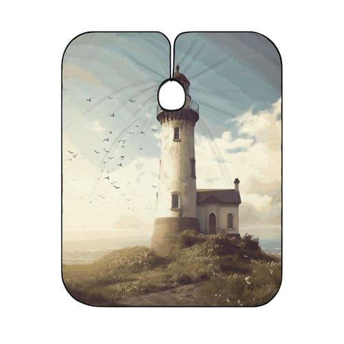 Capa para Corte de Cabello Old Lighthouse 66.9x56.7 in miniatura 6