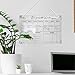Wall Hanging Memos Board Erasable Clear Acrylic Weekly Calendar Planner Wall Mounted Notice Board for Office Classroom
