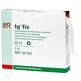 Lohmann & Rauscher tg Fix Net Tubular Bandage, Elastic Net Wound Dressing, Bandage Retainer for Small Extremities, Size B (40.0 cm When Stretched x 2.5 m)