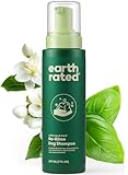 Earth Rated Waterless Dog Shampoo & Conditioner, Convenient No-Rinse Wash for Cleaning, Conditioning & Detangling, for All Coat Types, Refreshing White Tea and Basil Scent, 7 oz