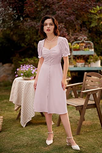 Belle Poque Summer Cocktail Party Dress For Women Casual Slit Swing Dresses For Wedding Guest Xl Purple #TOP3