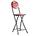 Produktbild LNNZPL Einfacher Klappstuhl/Haushalt Tragbarer Stuhl speist Kleine Bank/Schlafschülerstuhl, Klapphocker/Hocker/Rot/Blau/Schwarz Klappstuhl (Color : Red)