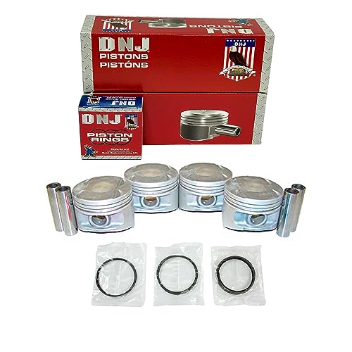 DNJ PRK150 Piston and Ring Kit For 1995-1999 Chrysler Dodge Eagle Mitsubishi Plymouth Avenger Eclipse Neon Sebring Talon 2.0L L4 DOHC 16V Naturally Aspirated