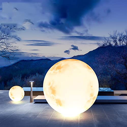 Globe lune IP65 solaire extérieur blanc pour table jardin et restaurant