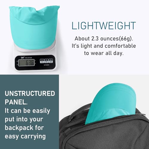 Image of Waterproof Baseball Cap for Men Women, UPF 50+ Breathable Quick-Dry Rain Hat for Running Golf Hiking