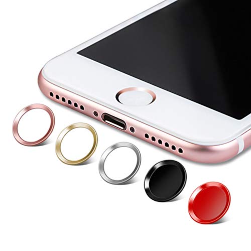Ukcoco Home Button Sticker Compatible With Iphone 5S/Se/6/6S/6 Plus - Material Touch Id Button Sticker For 7/7 Plus/8/8 Plus/Mini 3/Air 2/Mini (4 Pcs) #TOP4