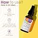 GLEOW Vitamin C Face Serum, Hydrating Vitamin C Serum for Face with Hyaluronic Acid, Suitable For All Skin Types, Targets the Appearance of Dull Spots 2oz
