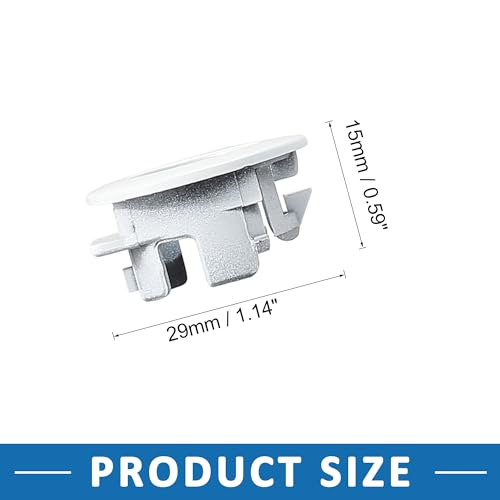 A ABSOPRO Bumper Parking Sensor Retainer Holder Clip Replace 89348-28100-A0, White, 1.14"x1.10"x0.59" - Image 3