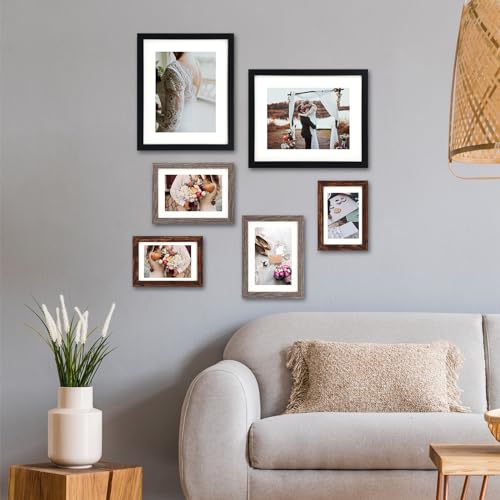image for Fixwal Picture Frames Set, 15 Pack Wall Frame Set in 3 Different Finis