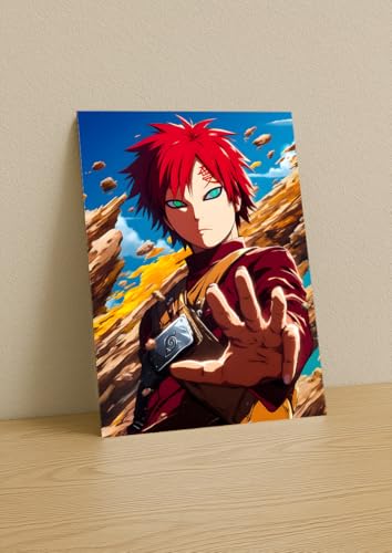 Image of NIJUKA Anime Printed Metal sheet Poster For Home And Room Decoration | For Anime Art Fans Boys And Girls (Gara first Jinjuriki)