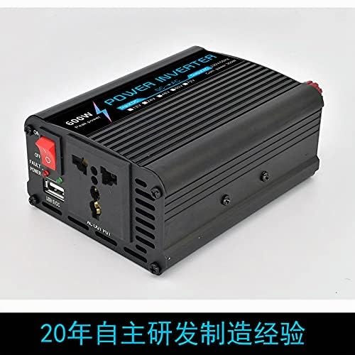 Inverter 12v 220v,Power Inverter L'inverter a onda sinusoidale con anello sinusoidale da 12V 220V 600W è molto stabile(24-220V)
