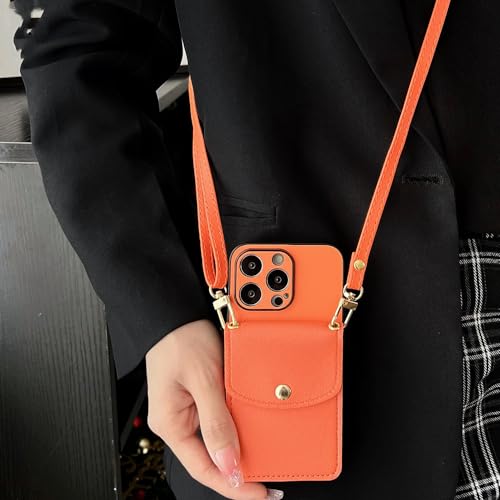 Porte-carte iPhone 12 Pro Max avec sangle collier et étui portefeuille