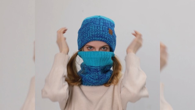 Amazon | CUBATTY ニット帽 ネックウォーマー セット メンズ 