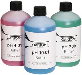Oakton AO-05942-10 Oakton Buffer Pack; 500 mL of Each pH 4.01, 7.00, and 10.01 (Pack of 3)