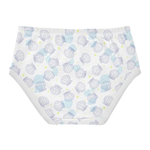 Girls' Underwear Scallop Star Cotton Stretch Comfort Toddler Panties2