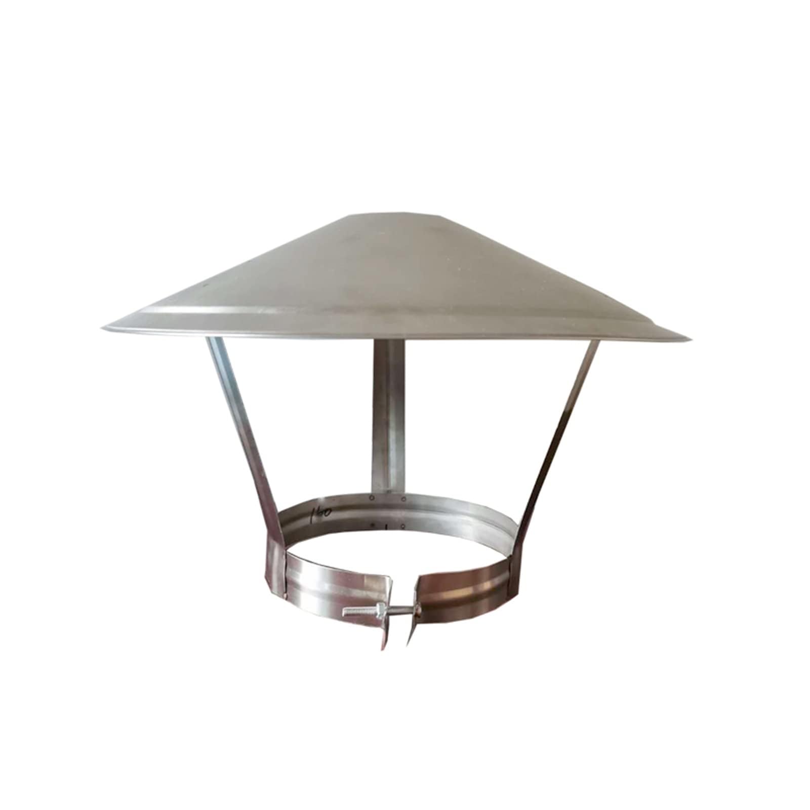 Capot de cheminée Rain Bird installation facile inox pour ventilation 80 mm