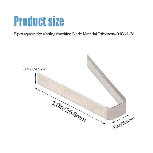 Image of #4 7 /32 Tire Groover Blade #4 7 /32 inch for Ideal Tire Groover Regroover Square Tool-Tire Regroover Blades 18 Pack