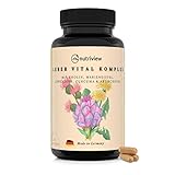 Mariendistel Artischocke Löwenzahn Komplex mit Kurkuma, Enzian & Cholin für die Leber - 120 Kapseln - Hochdosiert mit 80% Silymarin & 3% Cynarin - Ohne Zusätze - Vegan - Leberkur - Bitterstoffe