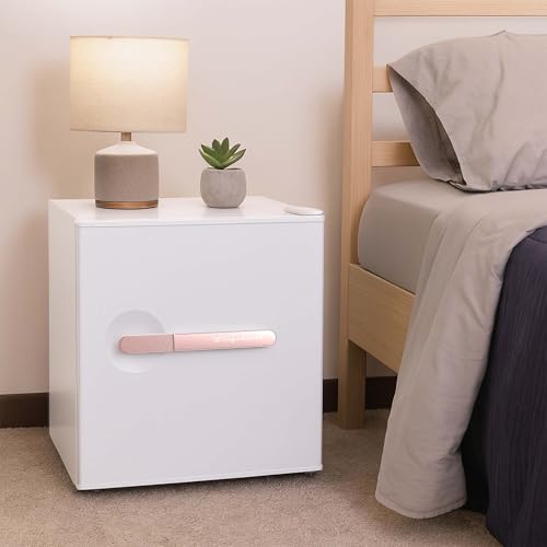 Image of Frigidaire, 1.6 Cu. Ft. Retro Series Compact Refrigerator, Built-In Side Bottle Opener, Soft RoseGold