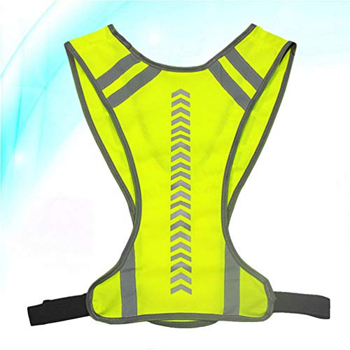 CLISPEED Amarelo Fluorescente Refletivo de Alta Visibilidade Colete de SeguranÃ§a Colete Refletivo p