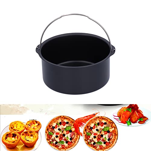 CHICIRIS - Bandeja para Hornear de Carbono Sin Adherencia para Freidoras Eléctricas y Vaporeras, con Herramienta para Postres y Guisos, Accesorios para Freidoras (7 Pulgadas, Batería Li-Ion de 1500 mAh) miniatura 6