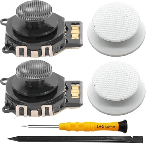 ZHUROUPU 2Pcs 3D Analog Joystick Reemplazo Pulgar Stick de precisión de sensibilidad para Sony para PSP 2000 2001 2002 2003 Consola, 4 Pcs Rocker Joystick Botón Tapa Accesorio