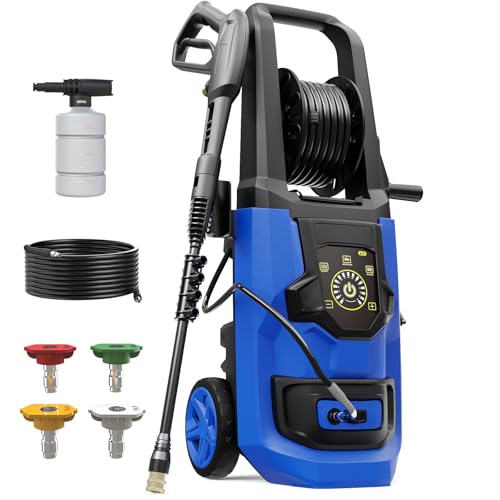 DGIVOVO Pressure Washer, 5000PSI Max 3.2GPM Power Washer Adjustable Touch Screen with 35FT Power...