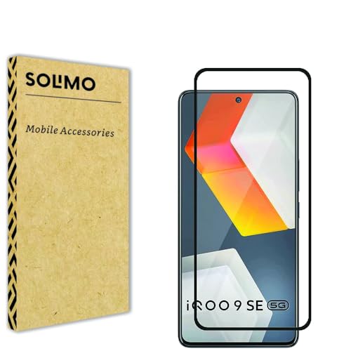 Solimo Tempered Glass Screen Protector for Iqoo Neo 6 5G, Iqoo Neo 6 Se 5G, Iqoo 9 Se 5G, Iqoo 7 5G & Iqoo 7 Legend 5G (6.62 Inch) | Edge-to-Edge Coverage, Easy Installation Kit (Black) (B0D875QXTJ) Amazon Price History, Amazon Price Tracker