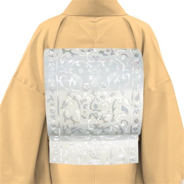 15%分クーポンあり 佐々木染織 袋帯 西陣織 白 水色 絹 仕立て上がり 唐草 更紗 アラベスク調文様 フォーマル 礼装用 新品 販売 購入 古典柄  結婚式 fo-1148 : 京都の着物屋かさね - 通販 - Yahoo!ショッピング 佐々木染織 袋帯 西陣織 白 水色 絹 仕立て上がり 唐草 更紗 アラベスク調文様 フォーマル 礼装用 販売 購入 古典柄 結婚式