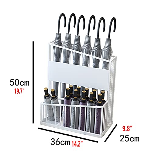 Porte-parapluies de bureau en métal de haute qualité blanc à structure robuste