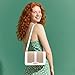 FALETO Straw Crossbody Bags for Women Summer Leather Stitching Straw Flap Bag Handbag Shoulder Clutch Purse White