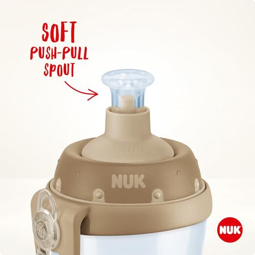 Miniatura 3 de Nuk Sports Cup Taza Para Niños Con Efecto Camaleón 24 Meses 450 Ml Boquilla Con Cierre De Empujar-Tirar A Prueba De Fugas Y Fácil De Abrir Cambia De Color Clip Y Tapa Camaleón Verde