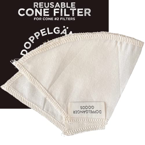 10 Best Cloth Coffee Filters That Enhance Your Brewing Ritual 7 Reusable Organic Cotton Cone #2 Coffee Filter (2-Pack)