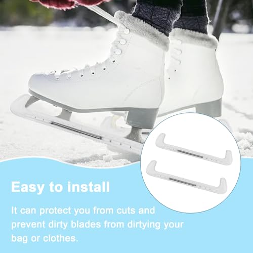 Kufenschoner Schlittschuhe, 1 Paar Verstellbare Schutzhüllen für Sicheren Schutz der Kufen, Elastische Kufenstrümpfe, Handtuch Inklusive, Für Erwachsene, Eiskunstlauf und Eishockey-Schlittschuhe