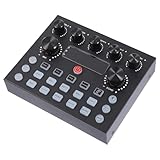Carte son avec table de mixage audio – 12 tonalités électroniques, réglage professionnel de la tonalité, choisissez le son qui vous convient, changeur de voix